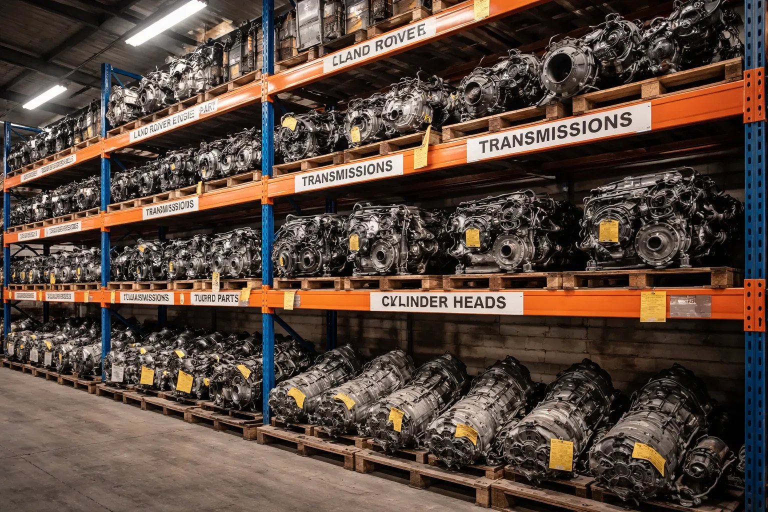 Склад б/у запчастей Land Rover — двигатели и трансмиссии