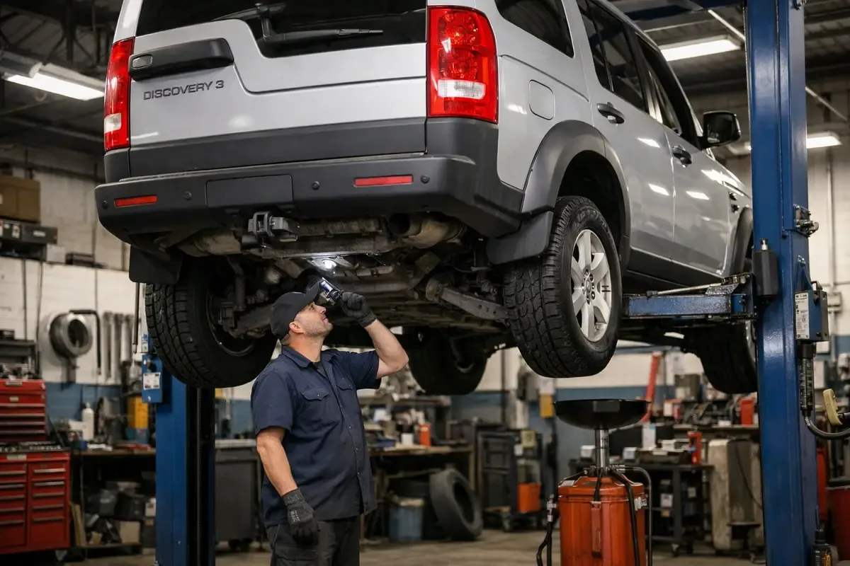 Land Rover Discovery 3 в автосервисе на диагностике