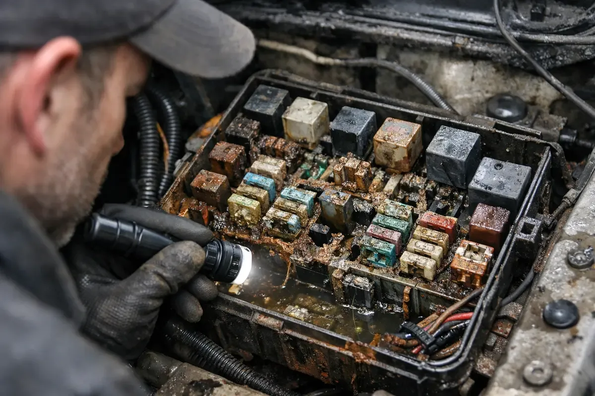 Электрика Discovery 3 - диагностика блока предохранителей