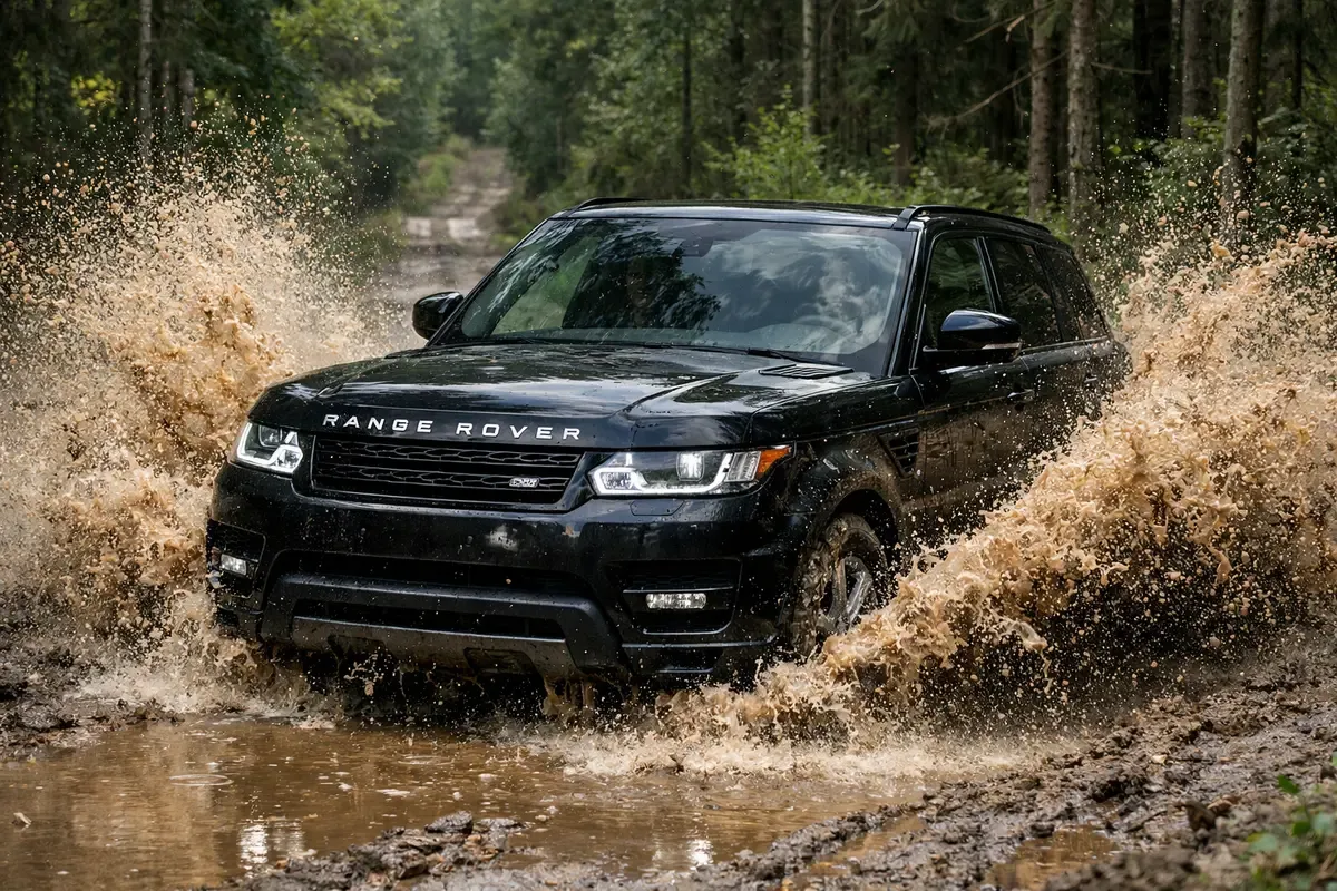 Range Rover Sport на бездорожье