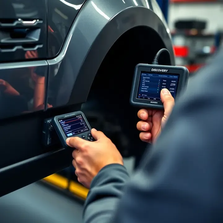 Диагностика пневмоподвески Land Rover сканером