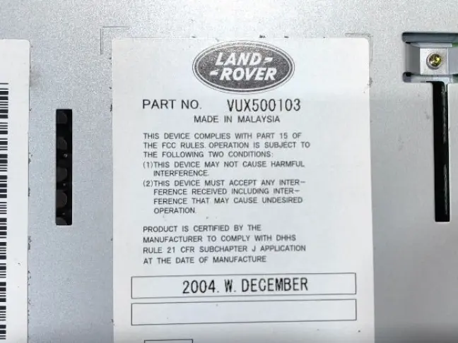 Блок управления магнитолой Range Rover L322 07-12