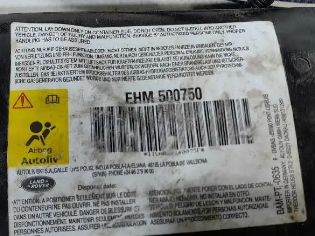 Подушка безопасности сиденья DISCOVERY 3 L319