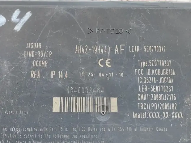 Ключ с личинкой в дверь Discovery 4 L319 09-12