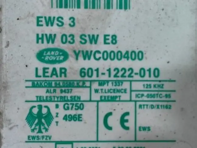 Иммобилайзер Range Rover 3 L322 02-05 M62B44