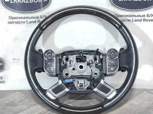 Руль темное дерево обогрев Range Rover 4 L405