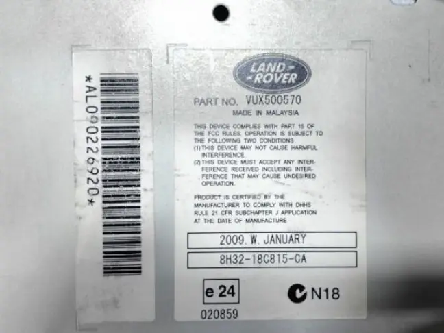Магнитола Range Rover Sport L320 2005 - 2009: фото #6