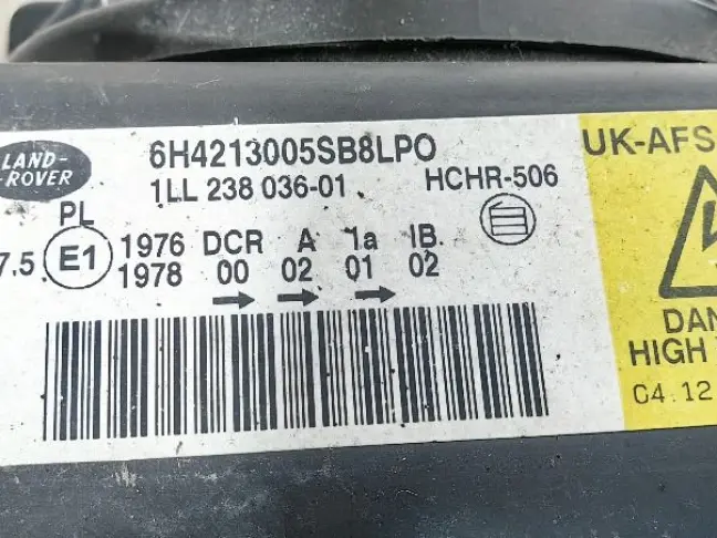 Фара левая Range Rover 3 L322 2005-2009 ксенон