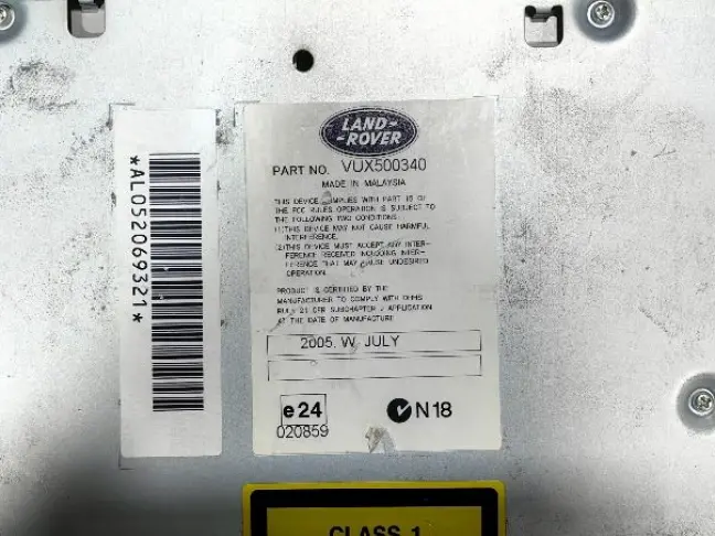 Магнитола Range Rover Sport L320 2005 - 2009: фото #6