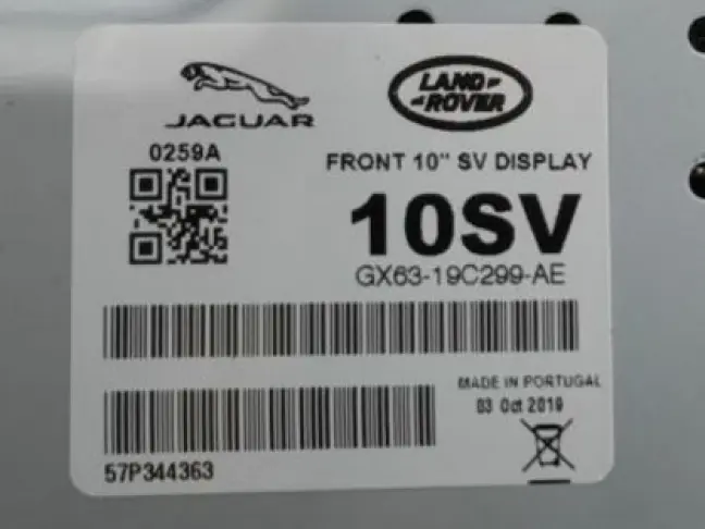 Бортовой монитор Land Rover Discovery 5 L462