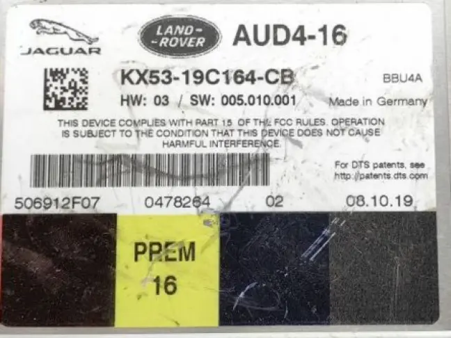Усилитель музыки Range Rover Sport 2 L494