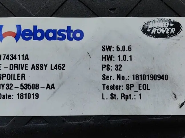 Моторчик люка передний Land Rover Discovery 5 L462