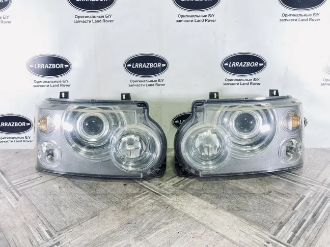Фары комплект Range Rover 3 L322 2005-2009 ксенон