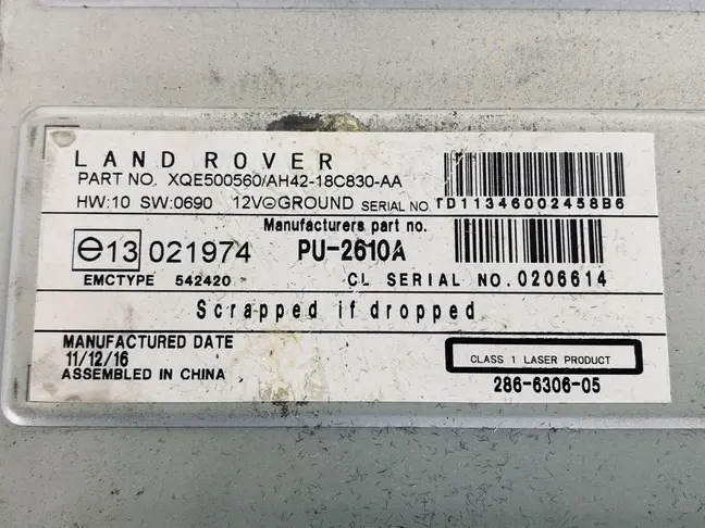 Магнитола CD приемник Range Rover 3 L322 07-12