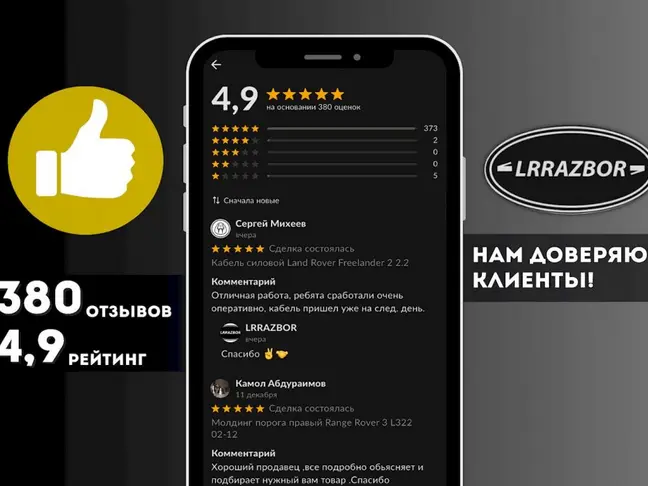 Тяга рулевая в сборе Range Rover Sport 320