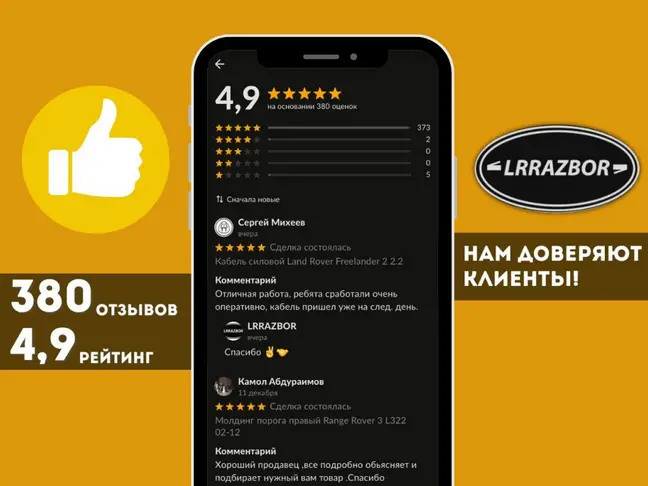 Клемма аккумулятора минус Range Rover L322 05-09