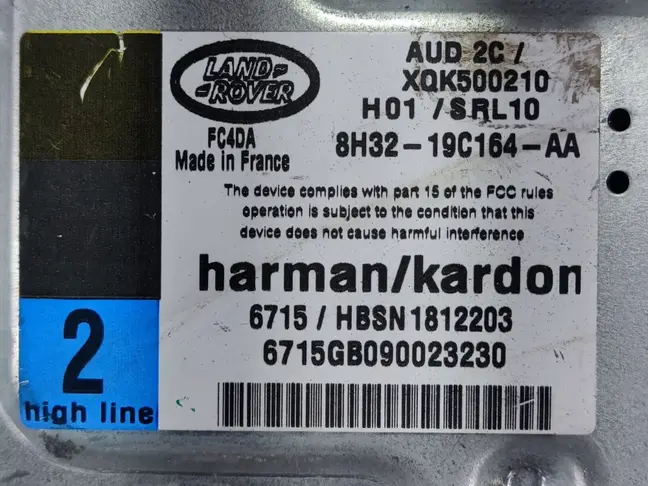 Усилитель музыки Land Rover DISCOVERY 4 L319 09-12