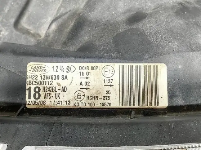 Фара левая адаптивная DISCOVERY 3 L319 05-09