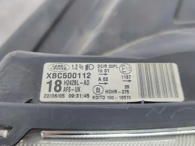 Фара левая адаптивная DISCOVERY 3 L319 05-09