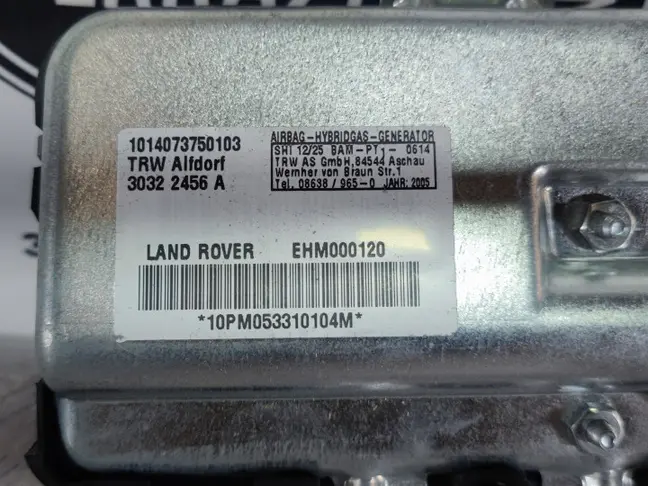 Подушка безопасности правая Range Rover L322 02-07