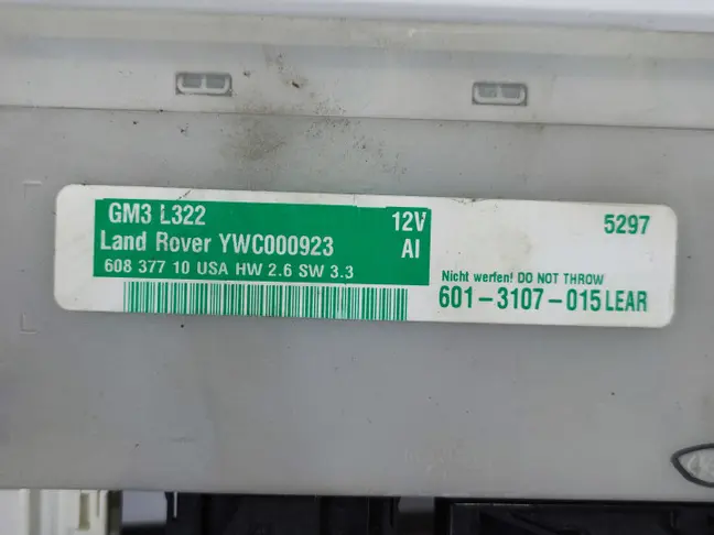 Блок комфорта Range Rover L322 05-07