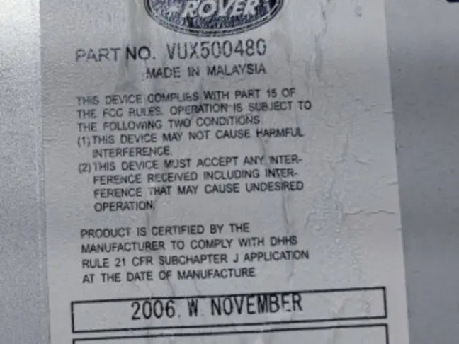 Блок управления магнитолой Range Rover L322 07-12