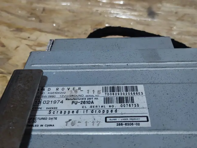 Ченджер компакт дисков Range Rover L322 07-12