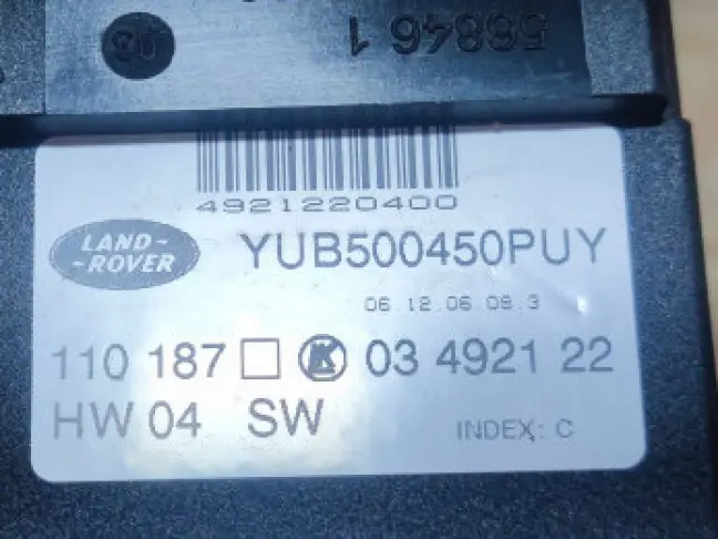 Блок кнопок сидения водителя Range Rover L322