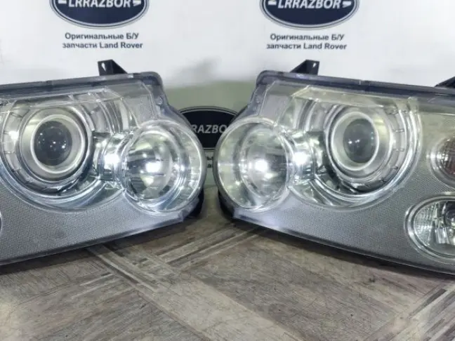 Фары комплект Range Rover 3 L322 2005-2009 ксенон